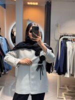 مانتو گلدار کد 180027 - Image 3