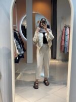 ست دو تیکه طرح دار کد 120032