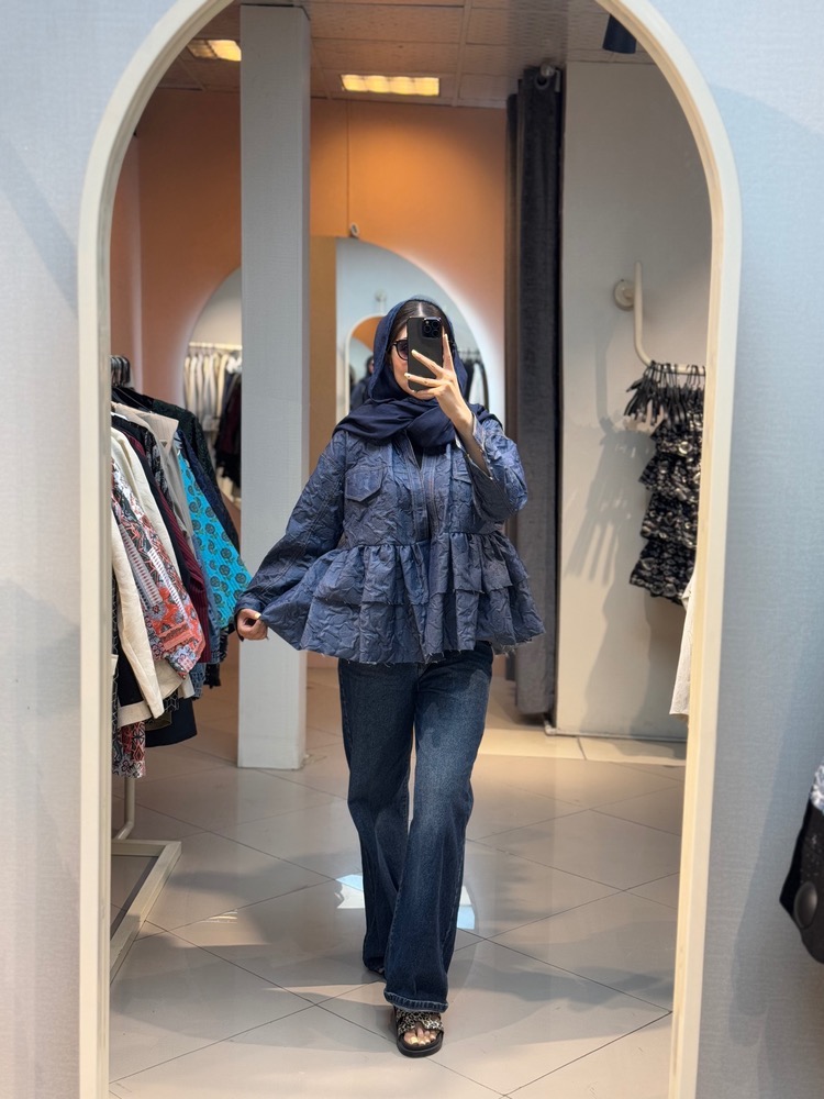 IMG_6810 مانتو جین کد 180066 - Image 1