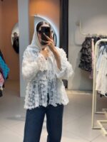 مانتو گلدار کد 180065 - Image 4