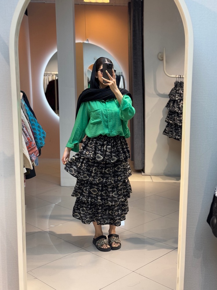 IMG_6842 دامن طبقه ای کد 100018 - Image 1