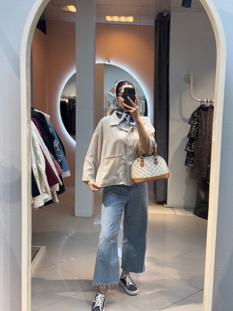 IMG_7444 شومیز دو جیب کد 140016 - Image 1