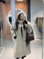 پالتو بلند یقه دار کد 180231 - Image 4